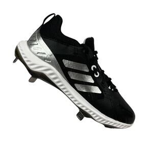 Adidas PureHustle Black Softball Metal Cleats Women's Size 7 (EG5634)
